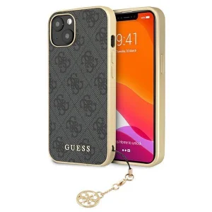 Guess iPhone 13 6.1 "gray / gray hardcase 4G Charms Collection