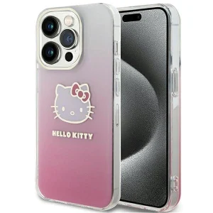 Hello Kitty IML Gradient Electrop Kitty Head case for iPhone 14 Pro – pink