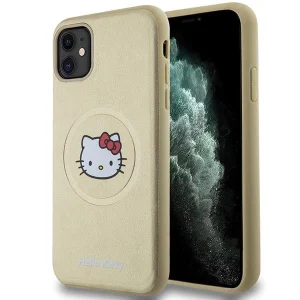 Hello Kitty Leather Kitty Head MagSafe case for iPhone 11 / Xr – gold