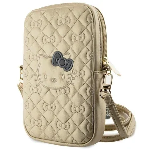 Hello Kitty Quilted Bows Strap bag – gold