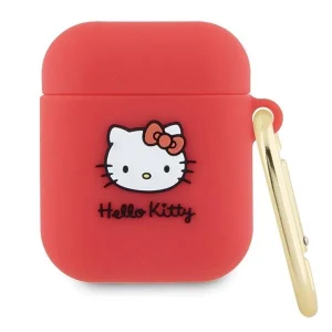 Hello Kitty Silicone 3D Kitty Head case for AirPods 1/2 – fuchsia