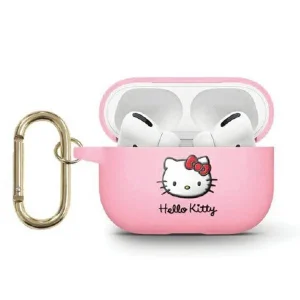 Hello Kitty Silicone 3D Kitty Head case for AirPods 3 – pink