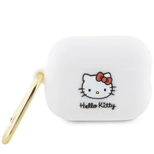 Hello Kitty Silicone 3D Kitty Head case for AirPods Pro 2  – white