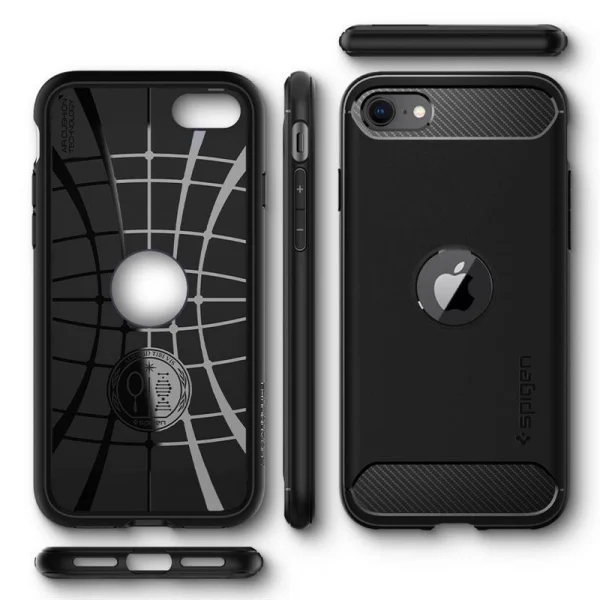 Spigen RUGGED ARMOR IPHONE SE 2020 / 2022 BLACK