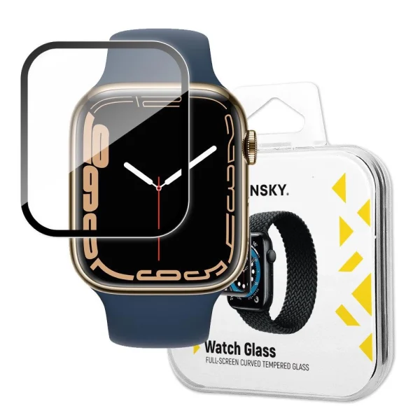 Watch Glass hybrid glass for Apple Watch 7 45 mm black