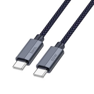 HOCO cable 2in1 Type C to Type C / Lightning U134 1,2m dark blue