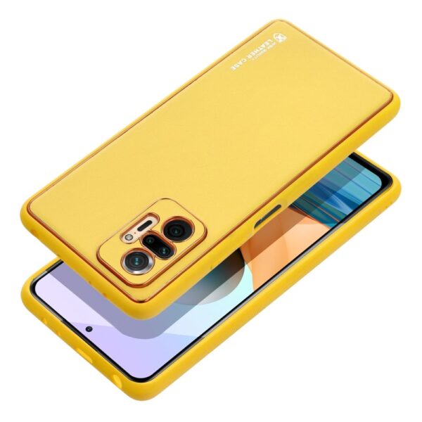 LEATHER Case for XIAOMI Redmi 13C yellow