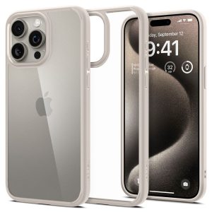 SPIGEN Ultra Hybrid for IPHONE 15 PRO natural titanium