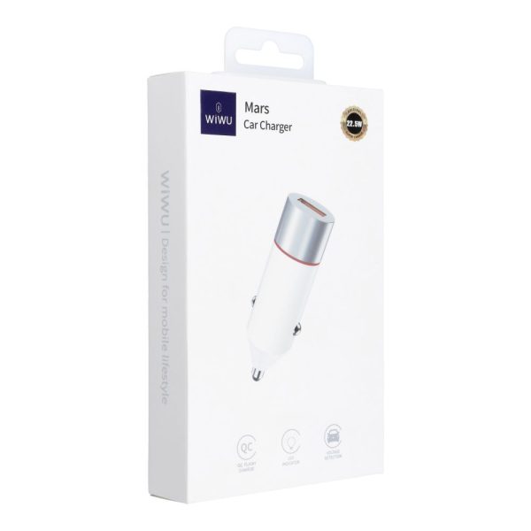 WiWU – Car Charger Mars Series Wi-QC020 22.5W QC 1xUSB A – white