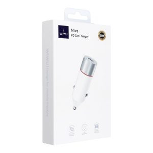 WiWU – Car Charger Mars Series Wi-QC021 30W PD+QC 1xUSB C – white