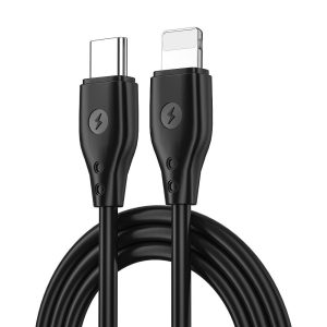 WiWU – Pioneer Series Data Cable Wi-C002 USB C to Lightning 30W – black