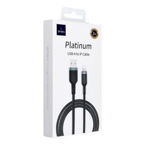 WiWU – Platinum Series Data Cable Wi-C019 USB A to Lightning 3A 1,2m – black