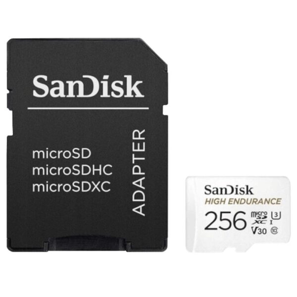 SANDISK memory card microSD 256GB 100MB/s class 10 with adapter