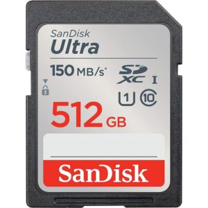 SANDISK memory card ULTRA SDXC 512GB 150MB/s