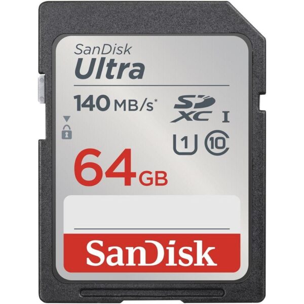 SANDISK memory card ULTRA SDXC 64GB 140MB/s