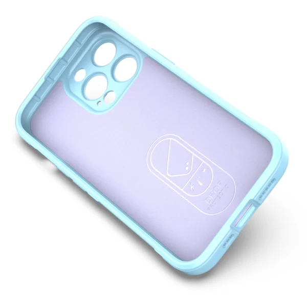 Magic Shield Case for iPhone 13 Pro flexible armored cover light blue