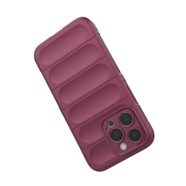 Magic Shield Case for iPhone 13 Pro Max flexible armored burgundy cover