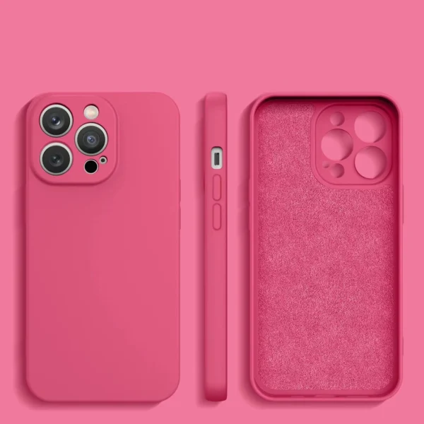 Silicone case iPhone 14 Plus silicone case fuchsia