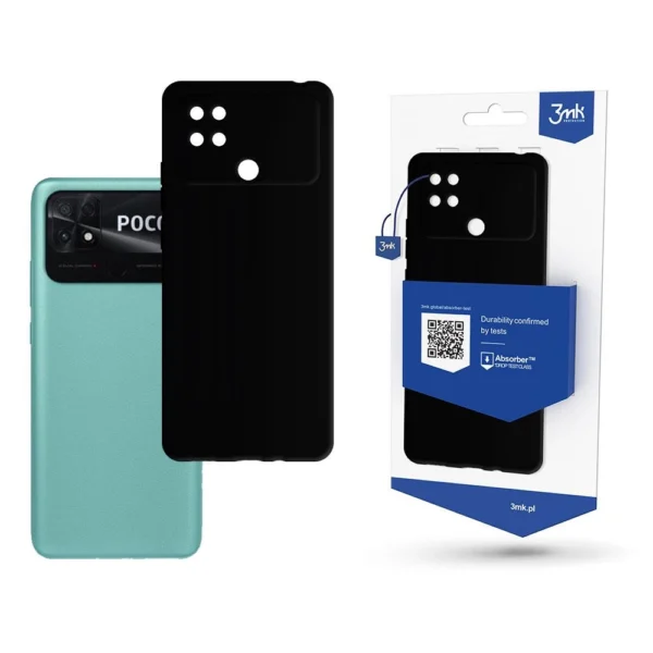 3mk Matt Case for Xiaomi Poco C40 - black