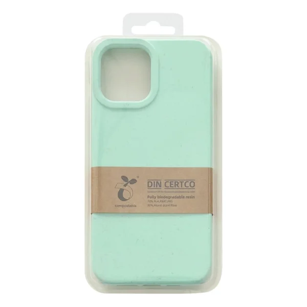 Eco Case case for iPhone 14 Plus silicone degradable cover mint green