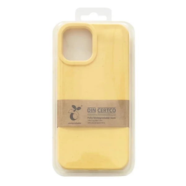 Eco Case case for iPhone 14 Plus silicone degradable cover yellow