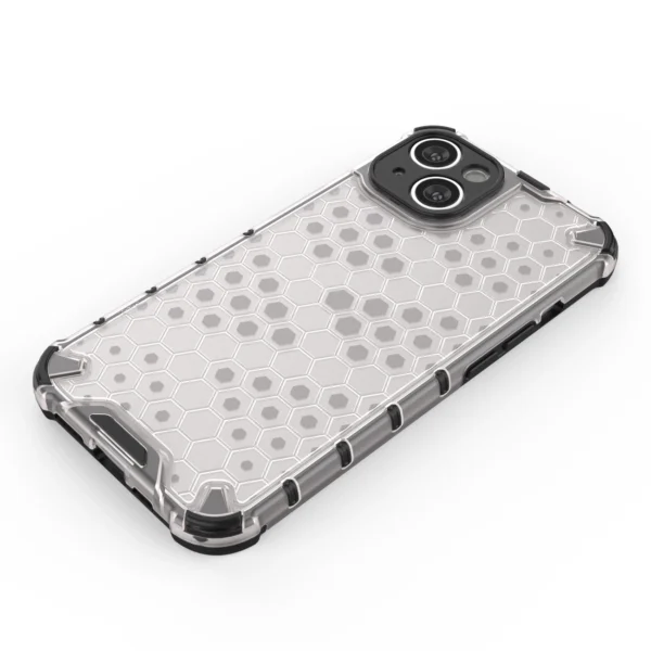 Honeycomb case for iPhone 14 Plus armored hybrid cover black