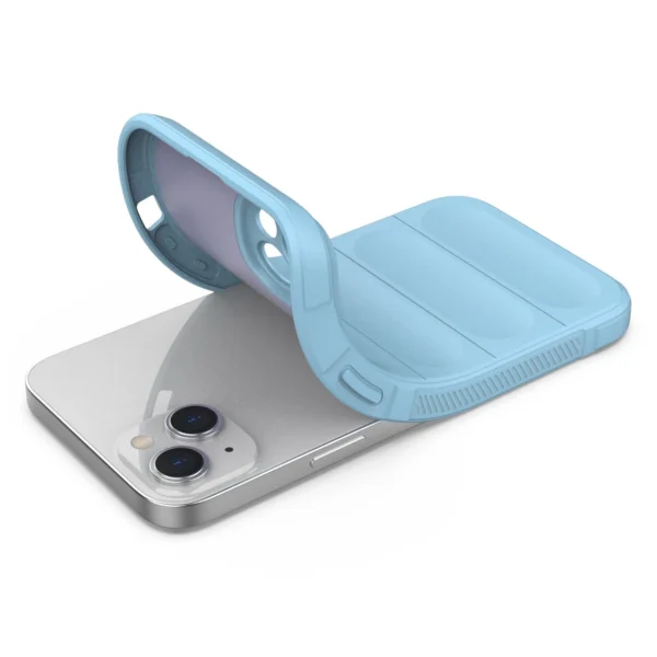 Magic Shield Case case for iPhone 14 Plus flexible armored case light blue