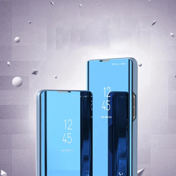 Clear View Case cover for Xiaomi 12 Lite blue flip cover