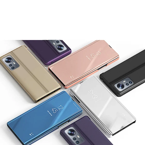 Clear View Case cover for Xiaomi 12 Lite blue flip cover