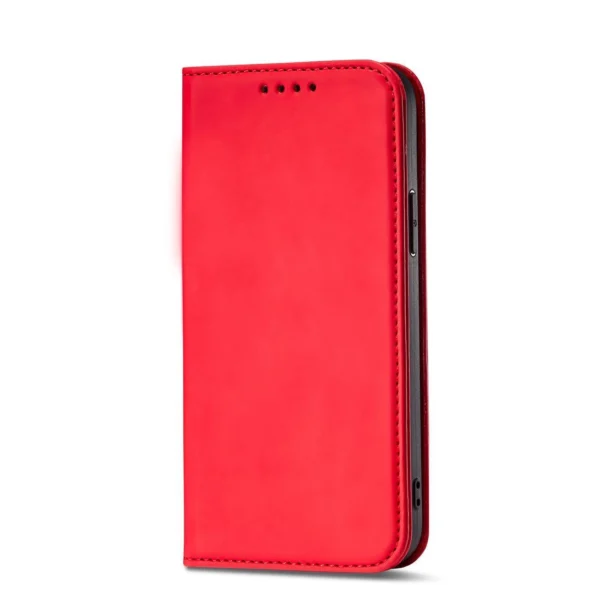 Magnet Card Case for Samsung Galaxy S23 flip cover wallet stand red