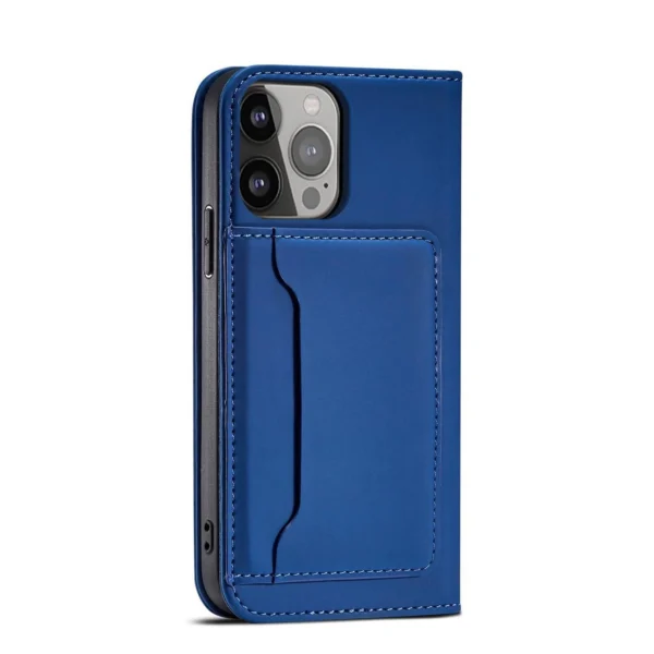 Magnet Card Case for Samsung Galaxy S23+ flip cover wallet stand blue