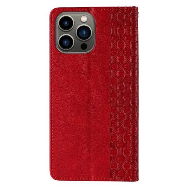 Magnet Strap Case for Samsung Galaxy S23 Flip Wallet Mini Lanyard Stand Red