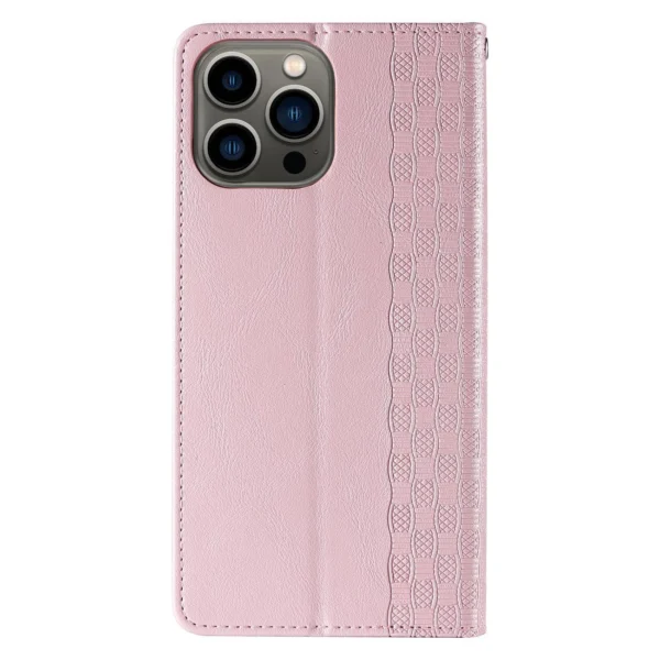 Magnet Strap Case for Samsung Galaxy S23+ Flip Wallet Mini Lanyard Stand Pink