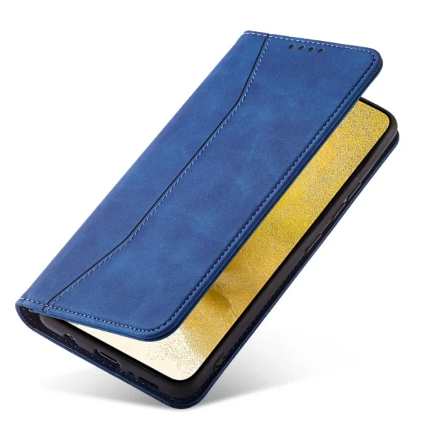 Magnet Fancy Case for Samsung Galaxy S23 flip cover wallet stand blue