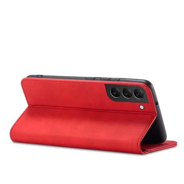 Magnet Fancy Case for Samsung Galaxy S23+ flip cover wallet stand red