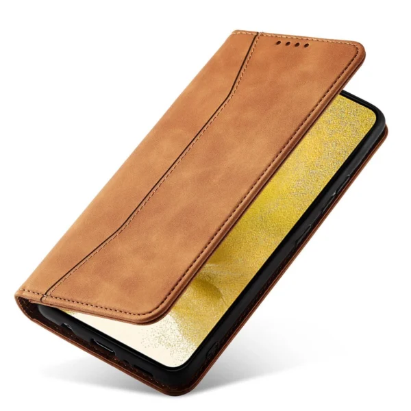 Magnet Fancy Case for Samsung Galaxy S23+ flip cover wallet stand brown