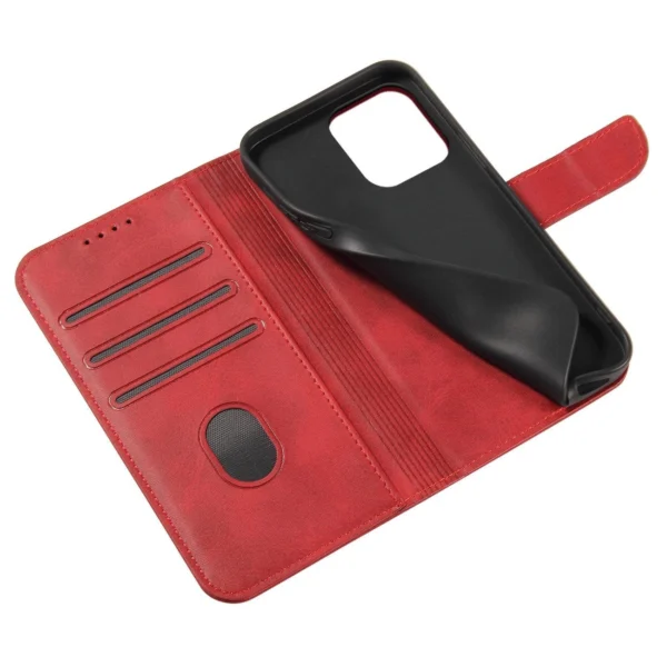 Magnet Case case for Samsung Galaxy S23+ flip cover wallet stand red