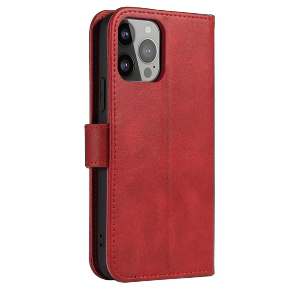 Magnet Case for Samsung Galaxy S23 Ultra flip cover wallet stand red