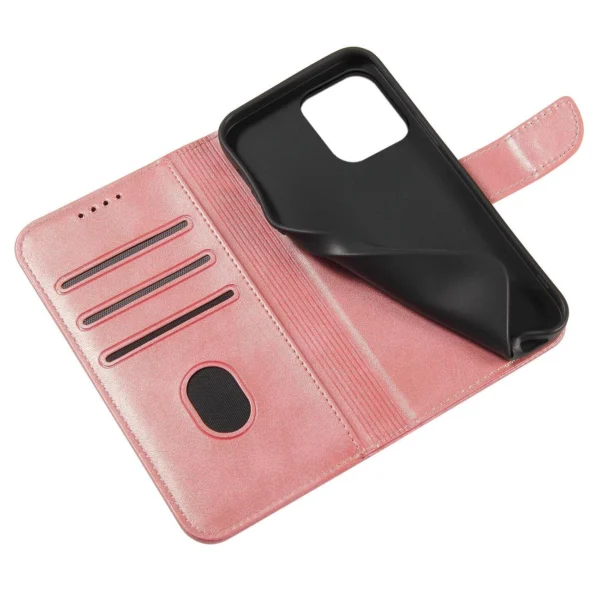 Magnet Case for Samsung Galaxy S23 Ultra Cover with Flip Wallet Stand Pink