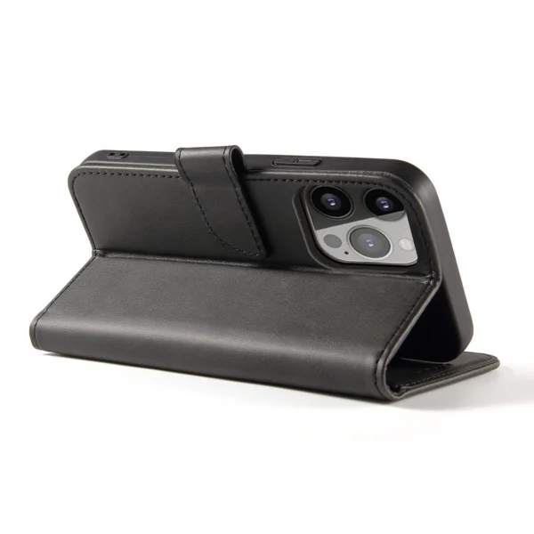 Magnet Case for Motorola Moto E32 cover with flip wallet stand black