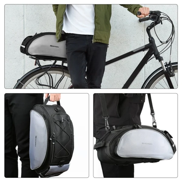 Bike carrier bag with shoulder strap 13l black (WBB1BK)