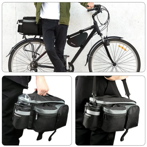 Bike carrier bag with shoulder strap 6l black (WBB3BK)