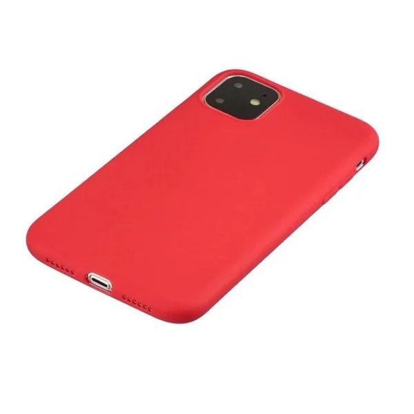 Silicone Case Soft Flexible Rubber Cover for iPhone 11 Pro red