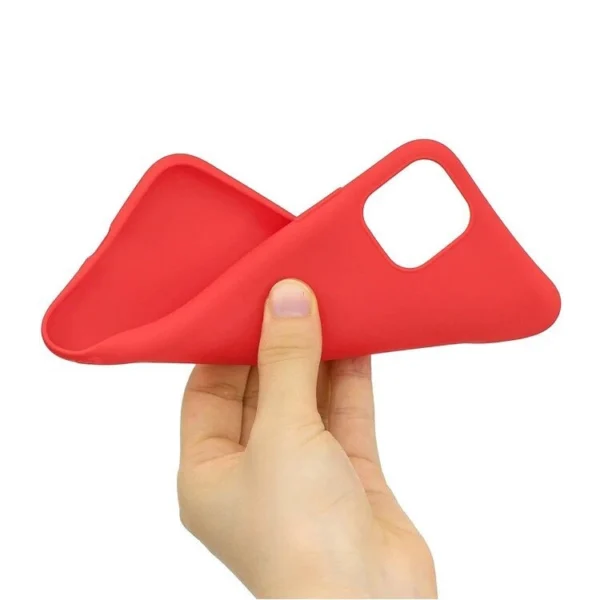 Silicone Case Soft Flexible Rubber Cover for iPhone 11 Pro red