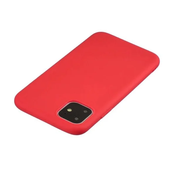 Silicone Case Soft Flexible Rubber Cover for iPhone 11 Pro red