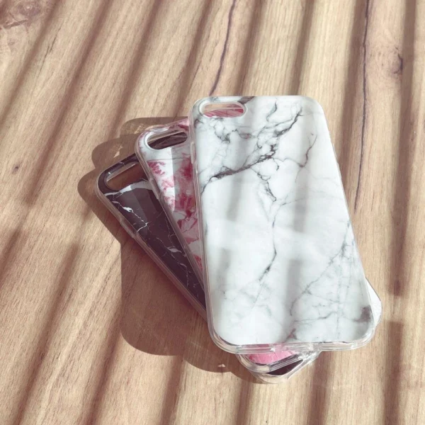 Marble TPU case cover for Xiaomi Mi 10 Lite white