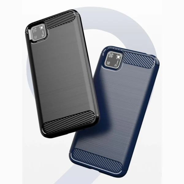 Carbon Case Flexible Cover TPU Case for Y5p black