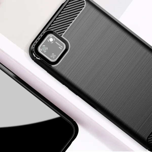 Carbon Case Flexible Cover TPU Case for Y5p black