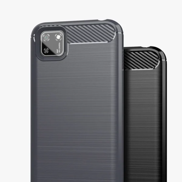 Carbon Case Flexible Cover TPU Case for Y5p black