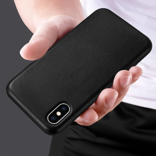 ECO Leather case cover for iPhone 12 mini navy blue